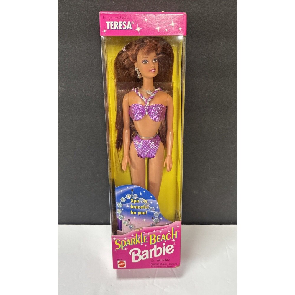 Barbie Sparkle Beach Teresa Doll Redhead Auburn Hair Edition 1995 Mattel #12354